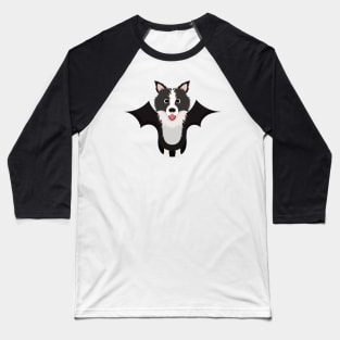 Border Collie Halloween Fancy Dress Costume Baseball T-Shirt